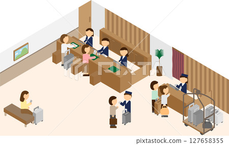 等距酒店大堂鈴台影像 127658355