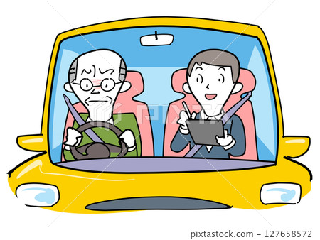 Driving lessons for the elderly 127658572
