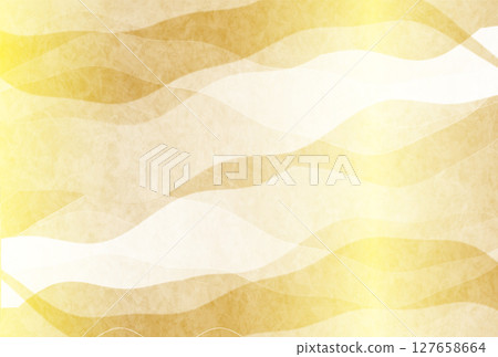 Japanese pattern New Year's card gold background 127658664