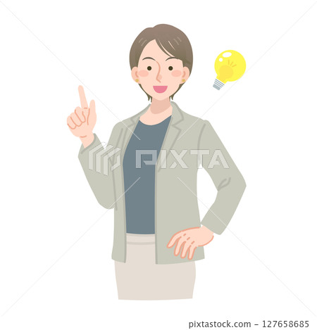 Inspired career woman Inspired career woman 127658685