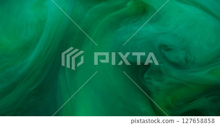 Paint background. Color smoke. Blur green water fume chemical glitter sparkling splash wet texture fluid floating on art abstraction. Paint background. Color smoke. Blur green water fume chemical glitter sparkling splash wet texture fluid floating on art abstraction. 127658858