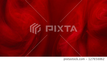 Cloud wave. Paint mix. Defocused red crimson color water texture chemical fog acrylic liquid spreading on abstract art background. Cloud wave. Paint mix. Defocused red crimson color water texture chemical fog acrylic liquid spreading on abstract art background. 127658862