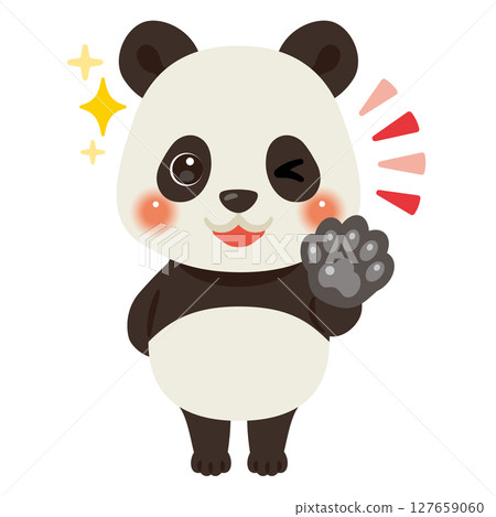 熊貓人物插圖給了一個好兆頭 127659060