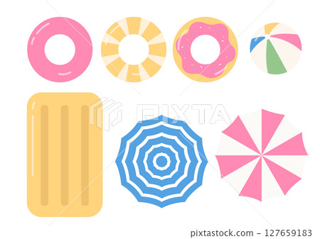 Vector illustration of swimming floats. 127659183