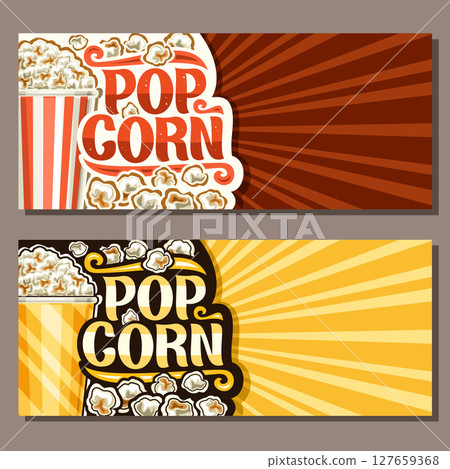 Vector horizontal layout for Pop Corn 127659368