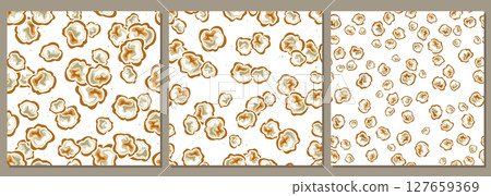 Vector Salted Popcorn seamless patterns 127659369