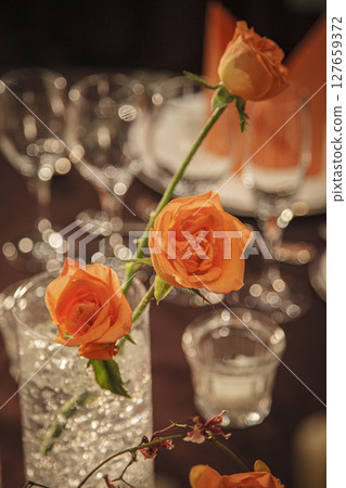 flowers on the table flower coordination 127659372