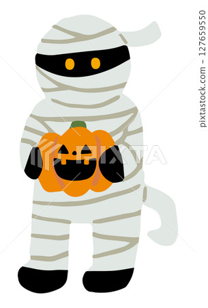 Cute mummy man illustration 127659550