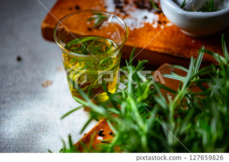 迷迭香 香草 草本的 127659826