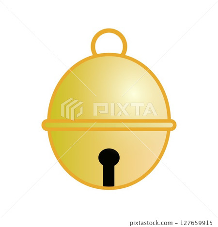 Gold bell illustration Gold bell illustration 127659915