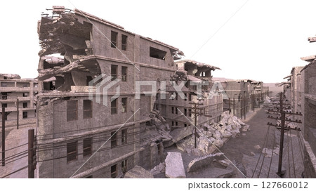 被毀的城市景觀 127660012