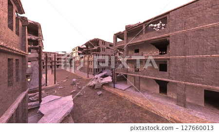 被毀的城市景觀 被毀的城市景觀 127660013