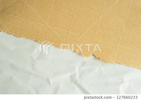 Rough textured beige paper | Background for crafts and packaging Beige Rough Paper Texture 127660233
