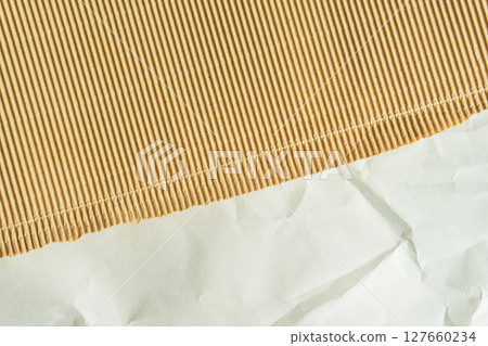 Rough textured beige paper | Background for crafts and packaging Beige Rough Paper Texture 127660234