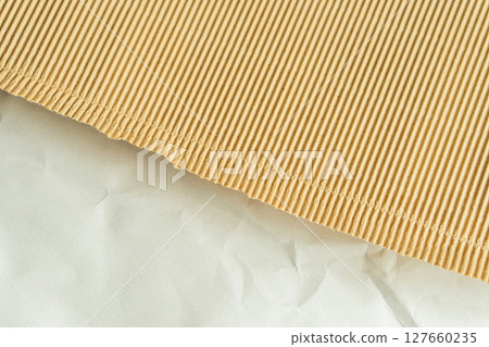 Rough textured beige paper | Background for crafts and packaging Beige Rough Paper Texture 127660235