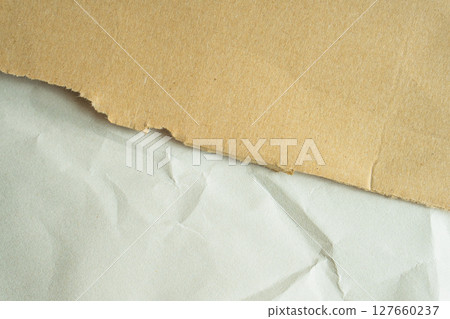 粗糙紋理米色紙 | 手工藝品和包裝的背景米色粗糙紙張紋理 127660237