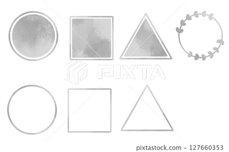 Gray watercolor frame Gray watercolor frame 127660353