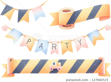 Colorful construction themed birthday party 127660525