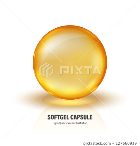 Vector 3d Softgel Yellow Capsule. Realistic Gel Capsule For Omega 3, Vitamin Supplement, Transparent Medicine Pill, Glossy Capsule Mockup, Fish Oil Element, Pharmacy Icon, Nutrient Product Clipart Vector 3d Softgel Yellow Capsule. Realistic Gel Capsule For Omega 3, Vitamin Supplement, Transparent Medicine Pill, Glossy Capsule Mockup, Fish Oil Element, Pharmacy Icon, Nutrient Product Clipart 127660939