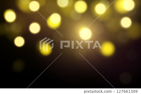 Golden Bokeh Light on Black Background Warm glowing blurred lights for festive and elegant design Golden Bokeh Light on Black Background Warm glowing blurred lights for festive and elegant design 127661309