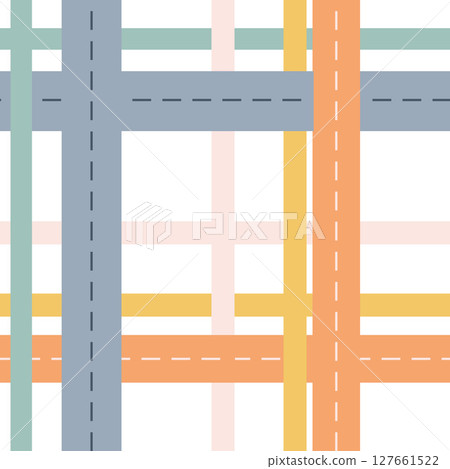 Colorful geometric pattern featuring intersecting lines and shapes with a modern design 127661522