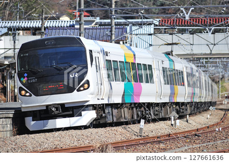 中央幹線上野原JR東日本E257系M-114編組（松本）梓海司 127661636