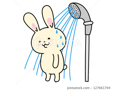 小兔子洗澡 127661704