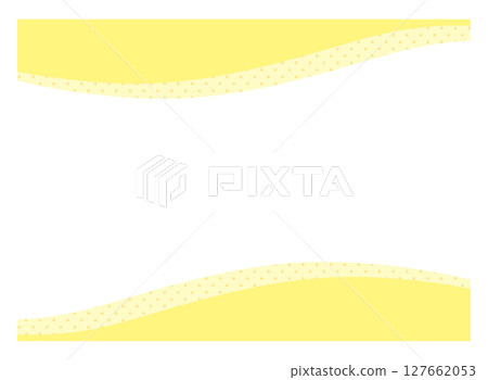 Yellow upper and lower frame material with gentle waves Yellow upper and lower frame material with gentle waves 127662053