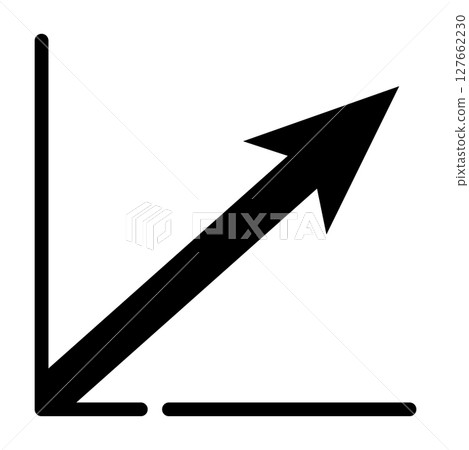 向上箭頭增長圖圖示說明 127662230