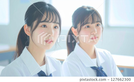 班上兩名女學生 127662300