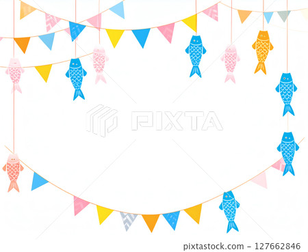 鯉魚旗的簡單框架 127662846