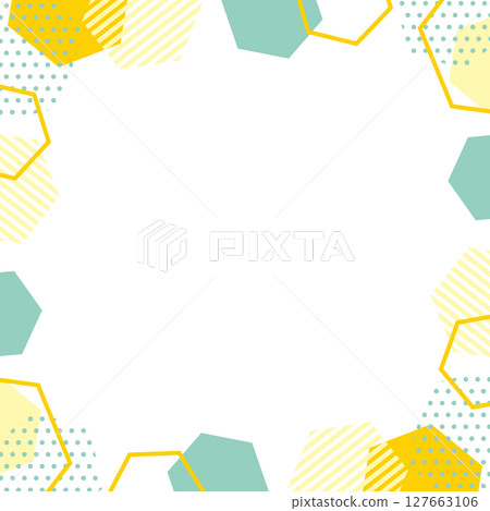 幾何方框維生素彩色插圖 127663106