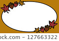 Maple and acorn background frame 127663322