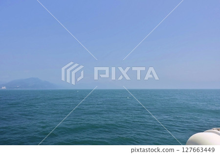 View from the deck of the Suruga Bay Ferry 127663449