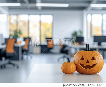 萬聖節裝飾辦公室,背景資料 萬聖節裝飾辦公室,背景資料 127664470