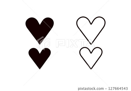 heart icon set 127664543