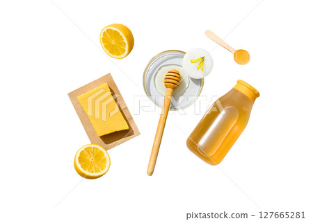 Sweet ingredients for baking, isolated on white, PNG Sweet ingredients for baking, isolated on white, PNG 127665281