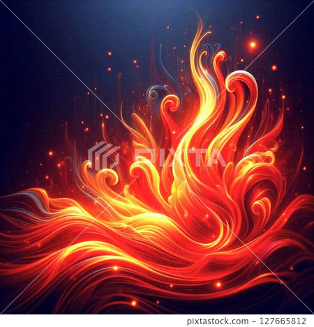 Flame image material Flame image material 127665812