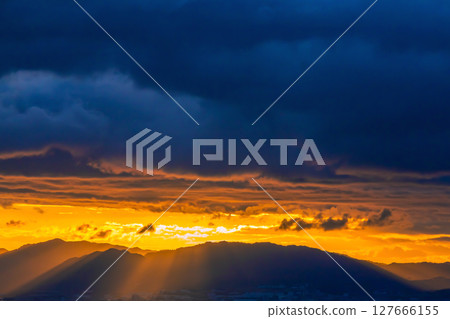 sunrise sky and sun 127666155