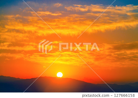 sunrise sky and sun sunrise sky and sun 127666158