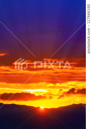 sunrise sky and sun sunrise sky and sun 127666160