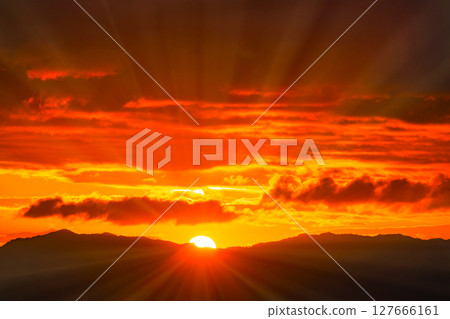 sunrise sky and sun sunrise sky and sun 127666161