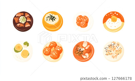 Various dishes 127666178