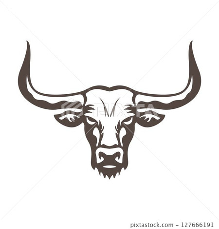 Bull Head Logo Design Bull Head Logo Design 127666191