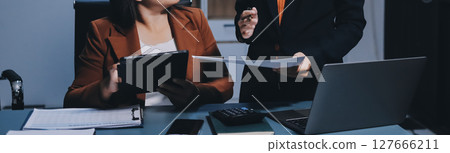 Business Documents, Auditor businesswoman checking searching document legal prepare paperwork or report for analysis TAX time,accountant Documents data contract partner deal in workplace office Business Documents, Auditor businesswoman checking searching document legal prepare paperwork or report for analysis TAX time,accountant Documents data contract partner deal in workplace office 127666211