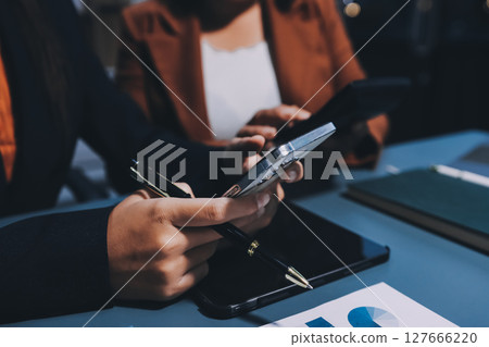 Business Documents, Auditor businesswoman checking searching document legal prepare paperwork or report for analysis TAX time,accountant Documents data contract partner deal in workplace office 127666220