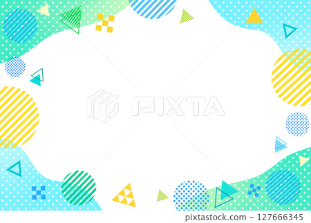 pop geometric frame 127666345