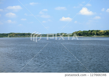 Scenery of Ushiku Marsh on a sunny day Scenery of Ushiku Marsh on a sunny day 127666346