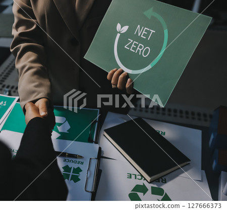 Sustainable development with renewable energy solutions, ecology concept, green business. Sustainable development with renewable energy solutions, ecology concept, green business. 127666373