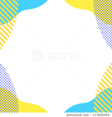 Pop geometric frame square 127666494